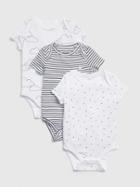 Baby Print Short Sleeve Bodysuit (3-pack)