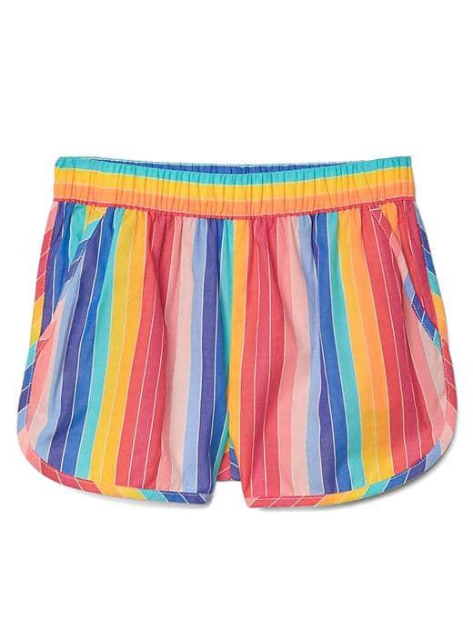 Gap Tropical Stripes Dolphin Shorts - Multi Stripe