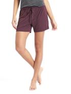 Gap Women Pure Body Modal Shorts - Wine Dot