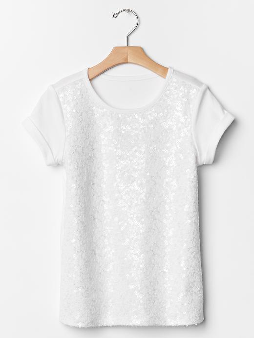 Gap Sequin Tee - Off White