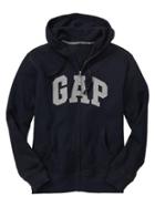 Gap Men Factory Arch Logo Zip Hoodie - Navy