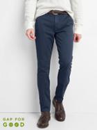 Gap Vintage Wash Skinny Fit Khakis Stretch - Navy