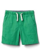 Gap Twill Pull On Shorts - Parrot Green
