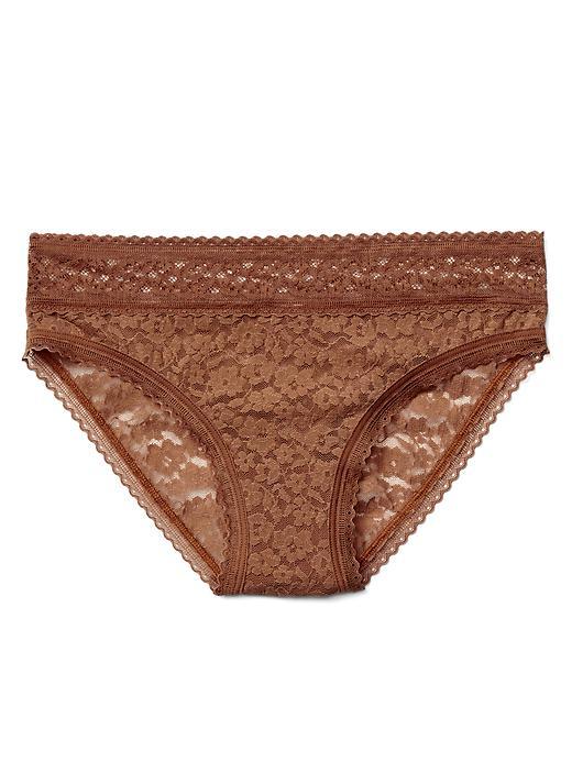 Gap Women Super Soft Lace Bikini - Henna Brown