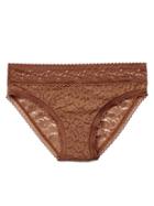 Gap Women Super Soft Lace Bikini - Henna Brown