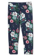 Gap Print Stretch Jersey Capris - Fall Floral