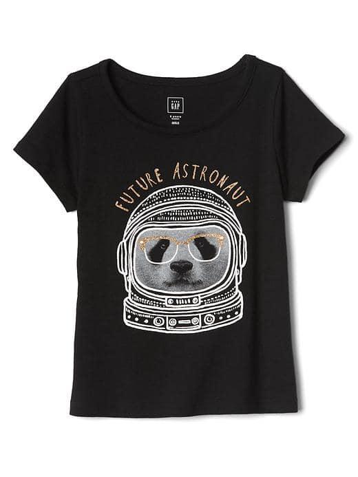 Gap Embellished Future Graphic Tee - Black