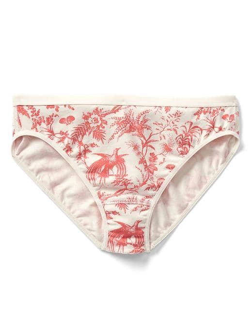Gap Women High Cut Logo Bikini - Toile De Jouy Red
