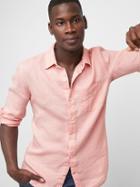 Gap Linen Pocket Shirt - Pink Standard