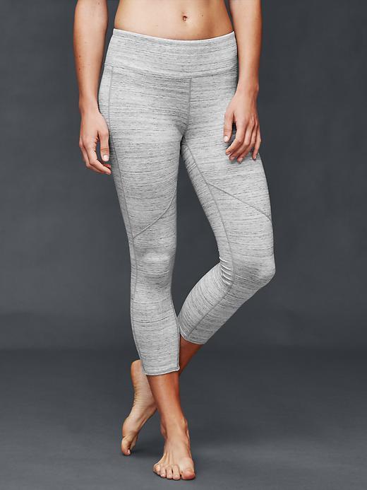 Gap Gapfit Breathe Gfast Cotton Capris - Light Gray Heather