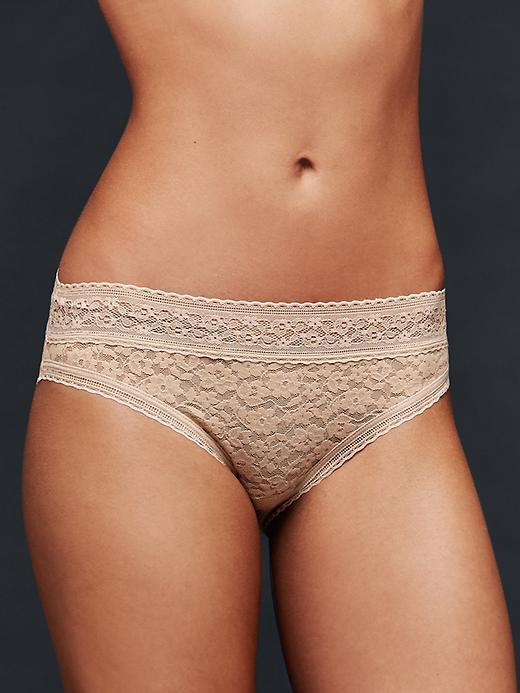 Gap Women Soft Lace Bikini - Nude
