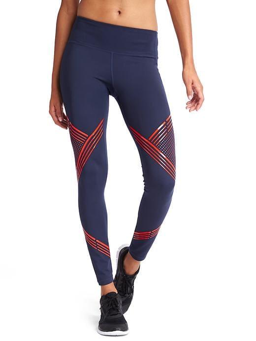 Gap Women Gapfit Blackout Technology Gfast Print Leggings - True Indigo