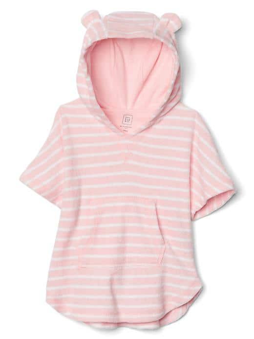 Gap Women Bear Hoodie Cover Up - Pink Cameo