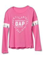 Gap Women Love Logo Long Sleeve Tee - Pixie Dust Pink