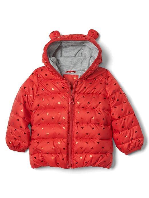 Gap Coldcontrol Lite Bear Puffer - Modern Red
