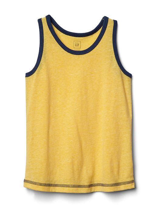 Gap Marled Jersey Tank - Canary Yellow