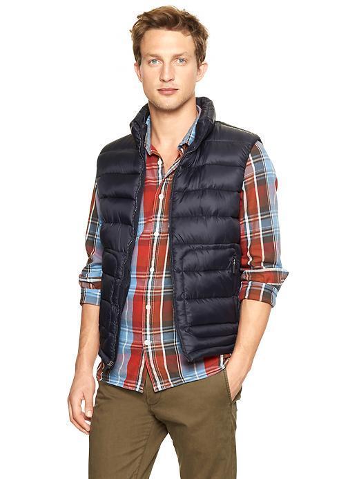 Gap Athletic Puffer Vest - Deep True Navy