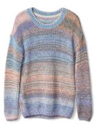 Gap Women Chunky Multi Dyed Sweater - Pink