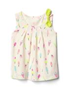 Gap Bow Pleated Tank - Ice Cream Cone