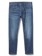 Gap Men Stretch 1969 Slim Fit Ankle Wader Jeans - Faded Indigo