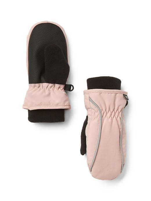 Gap Reflective Trim Mittens - Pink Standard