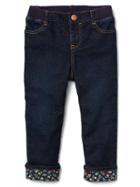 Gap Soft + Lined Straight Jeans - Dark Wash Indigo