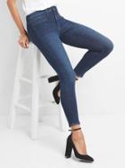 Gap Women Mid Rise Easy Ankle Jeggings - Worn Dark