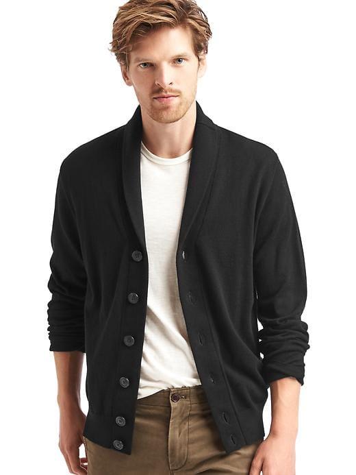 Gap Men Shawl Cardigan - Black