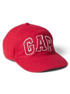 Gap Women Logo Wool Baseball Hat - Pure Red