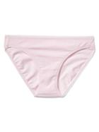Gap Women Stretch Cotton Low Rise Bikini - Chain Stitch Love Plum