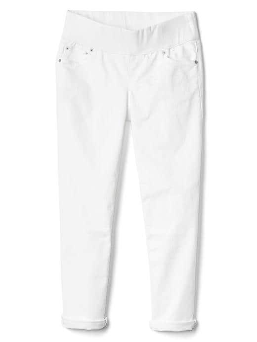 Gap Women Demi Panel Best Girlfriend Jeans - White Denim