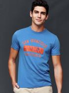 Gap Men San Francisco Graphic Crew T Shirt - Barclay Blue