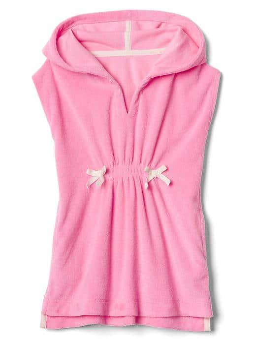 Gap Terry Hoodie Cover Up - Neon Light Pink