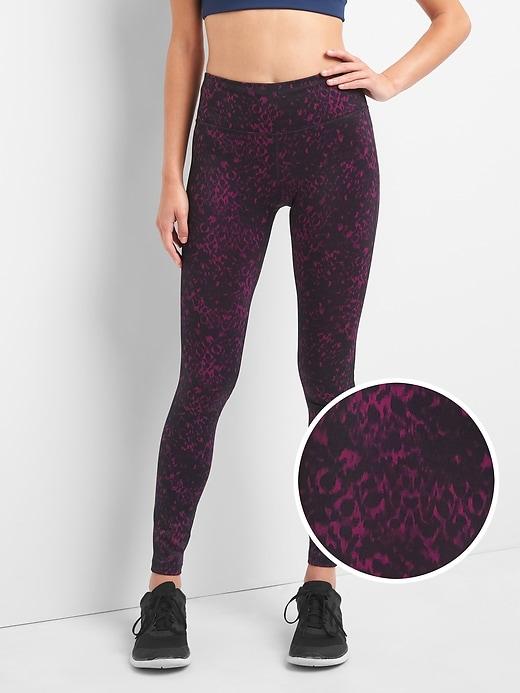 Gap Women Gfast X Train Print Leggings - Purple Print