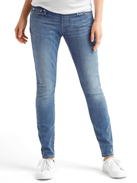 Gap Stretch 1969 Demi Panel True Skinny Jeans - Medium Indigo