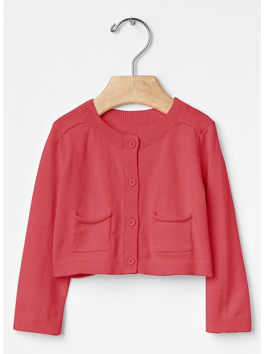 Gap Pocket Cardigan - Fresh Coral