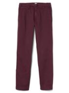Gap Men Vintage Wash Slim Fit Chinos Stretch - Pinot Noir