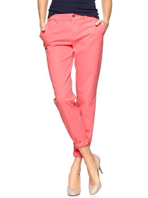 Gap Broken In Straight Khakis - Diva Pink