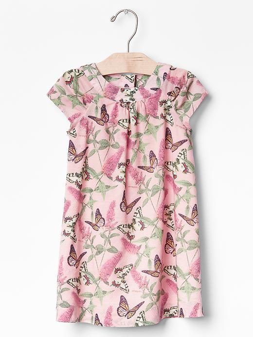 Gap Butterfly Dobby Dress - Butterfly Print
