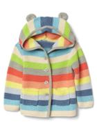 Gap Stripe Bear Garter Sweater - Rainbow Stripe