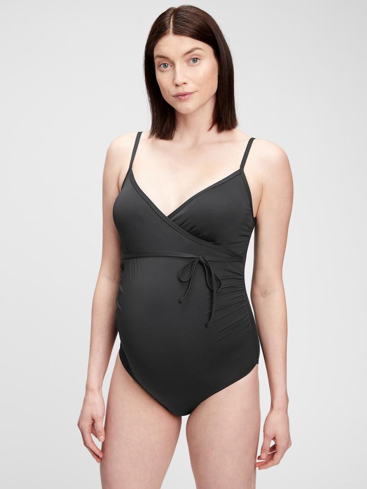Maternity Recycled Crisscross One-piece Suit