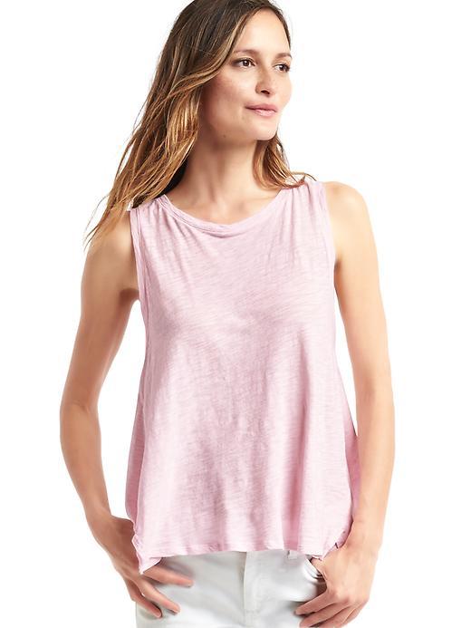 Gap Cotton Slub Swing Tank - New Babe Pink