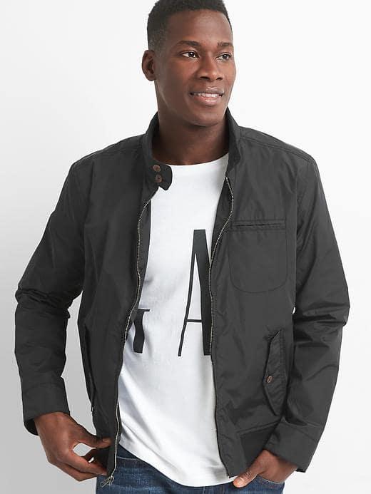 Gap Women Lightweight Harrington Jacket - True Black