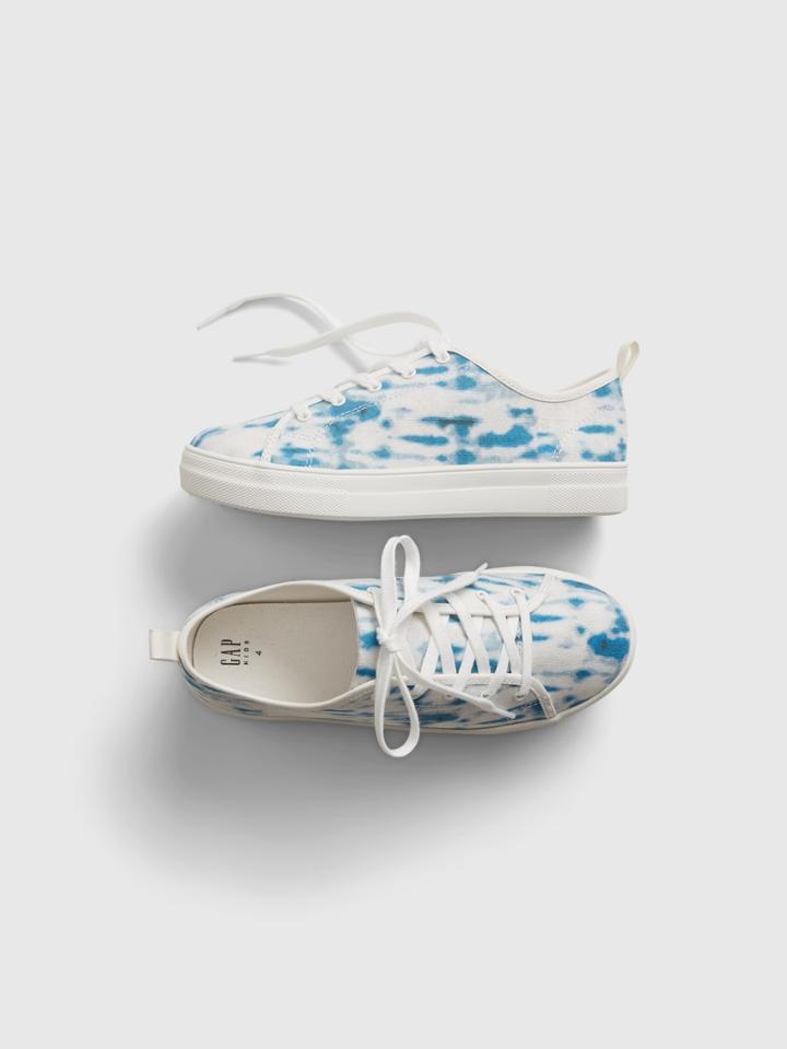 Kids Tie-dye Lace-up Sneakers