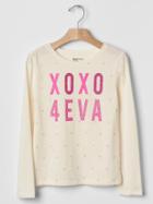 Gap Embellished Graphic Tee - Ivory Frost