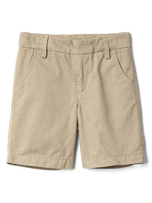 Gap Flat Front Twill Shorts - Cargo Khaki