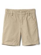 Gap Flat Front Twill Shorts - Cargo Khaki