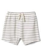 Gap Women Stripe Pull On Shorts - New Off White