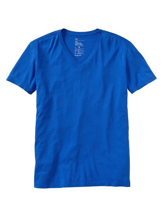 Gap Deep V Neck T - Blue Allure