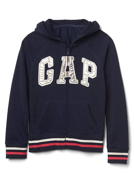 Gap Women Logo Terry Zip Hoodie - Blue Galaxy